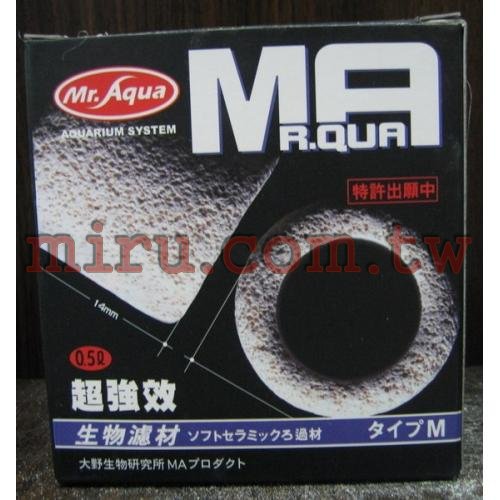 水族先生Mr.Aqua 超強效陶瓷環濾材(0.5L)(M型)