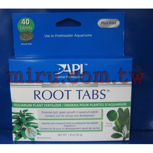 美國魚博士API 水草根肥 40Tabs