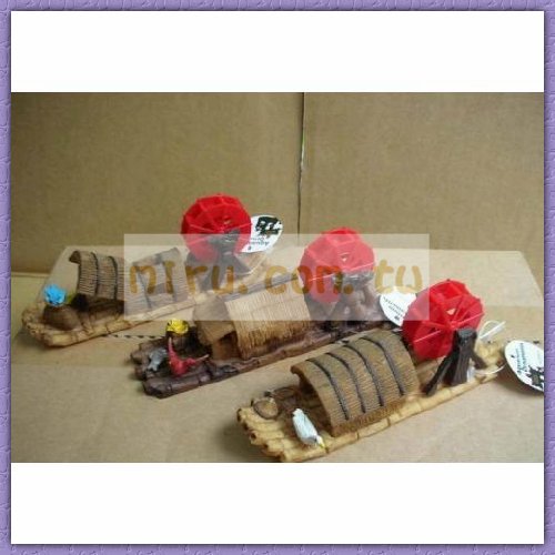 雅柏UP代理 造景擺設 竹筏水車(造景、裝飾品)