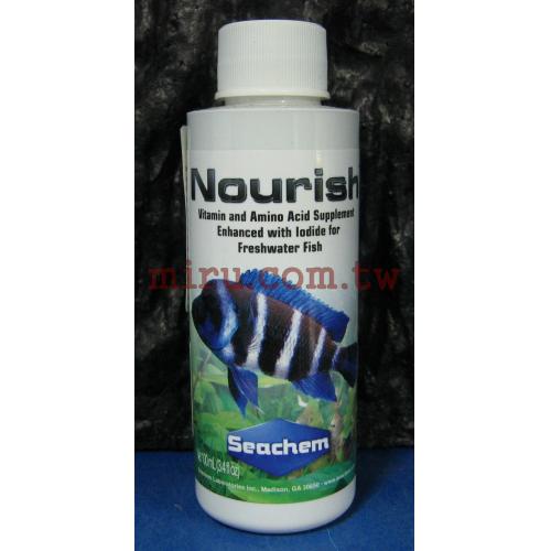 美國原裝進口 西肯Seachem Nourish 淡水魚免疫維他命100ml