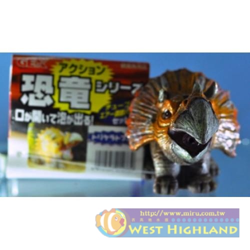 造景擺飾-日本五味GEX氣動恐龍-三角龍