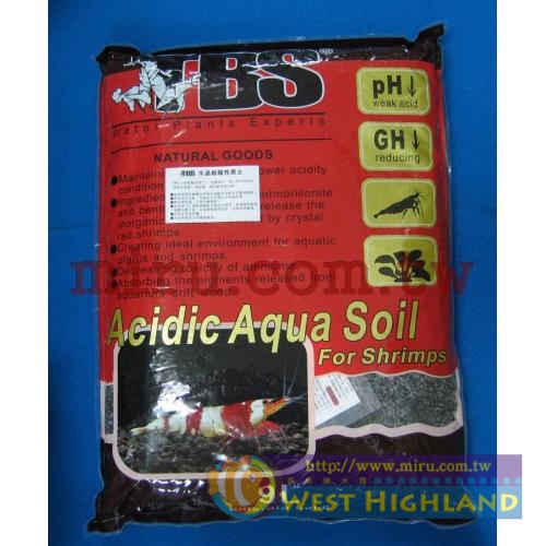 翠湖TBS 水晶蝦專用酸性黑土(細) 9L