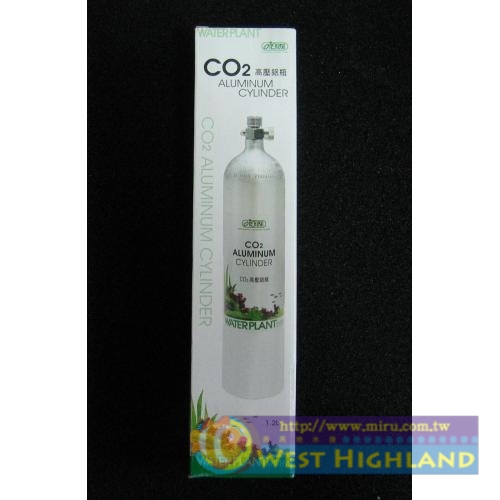 ISTA伊士達 CO2高壓鋁瓶附底座. 1.2L. TUV安全認證