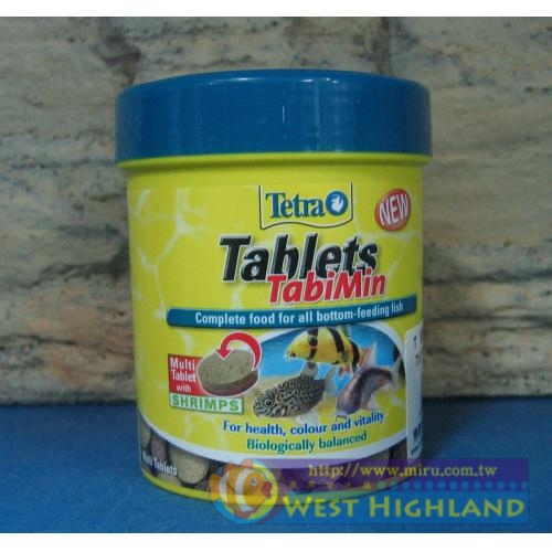 德國Tetra 鼠魚雙色錠狀飼料275Tab