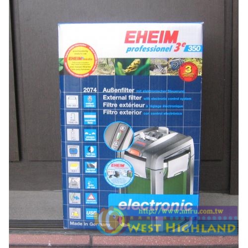 德國EHEIM 2007年最新款 阿圖玩家3e (微電腦智慧型過濾圓桶)2074(內含濾材)