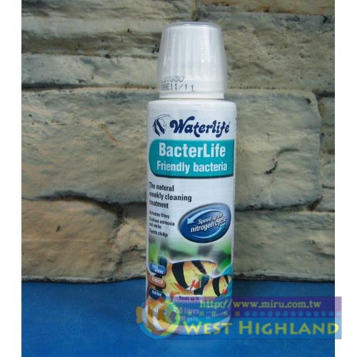 英國Waterlife 長效天然活菌BacterLife 80ml(可對450L)