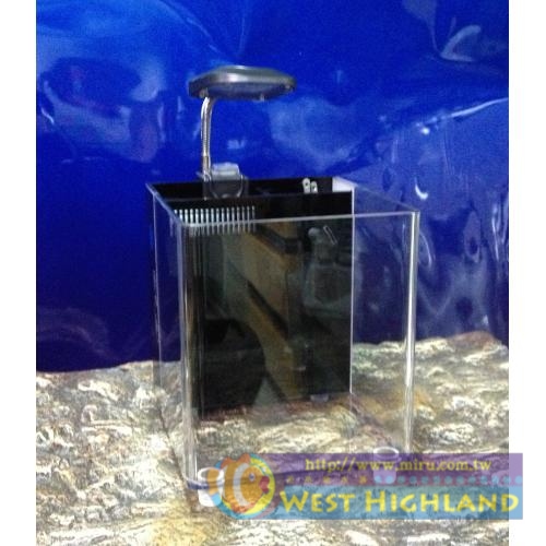 台灣Macro現代 壓克力魚缸 套缸X5(白)28*25*28
