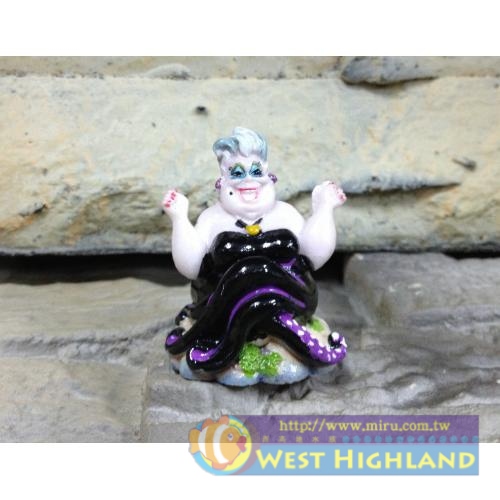 美國迪士尼正版授權 小美人魚系列飾品 迷你巫婆烏蘇拉
