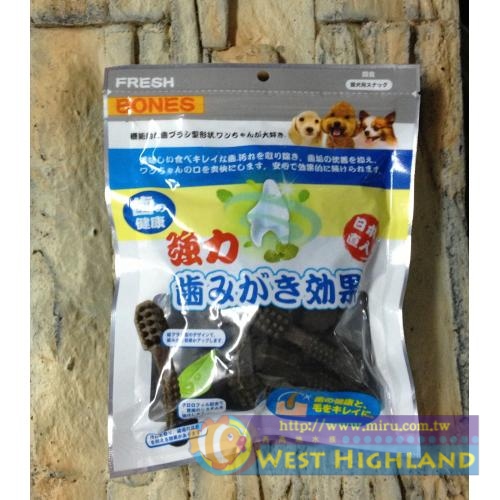 日本FRESH BONES-潔牙一番(葉綠素)機能牙刷骨M-17入(300g)