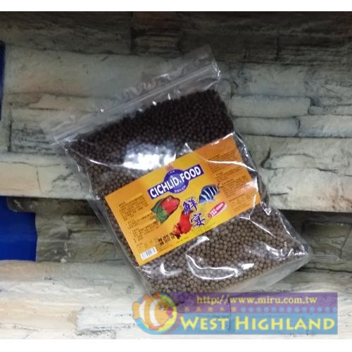 台灣製造 鮮宴 慈鯛科飼料CICHLID FOOD 花羅漢 血鸚鵡 專用飼料一KG
