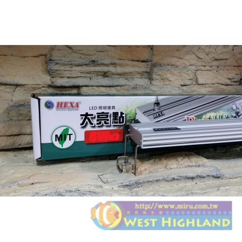 台灣HEXA600 大亮點 LED燈 (5W*5) 2尺 藍白跨燈 56~64cm魚缸適用