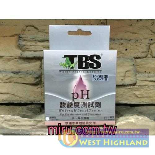 TBS翠湖 水質測試劑 酸鹼值(PH)5.8-7.8