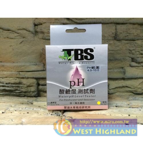 TBS翠湖 水質測試劑 酸鹼值(PH)4.0-10.0