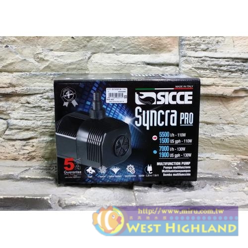 宗洋公司代理 義大利 SICCE 底部海陸馬達5500L/H