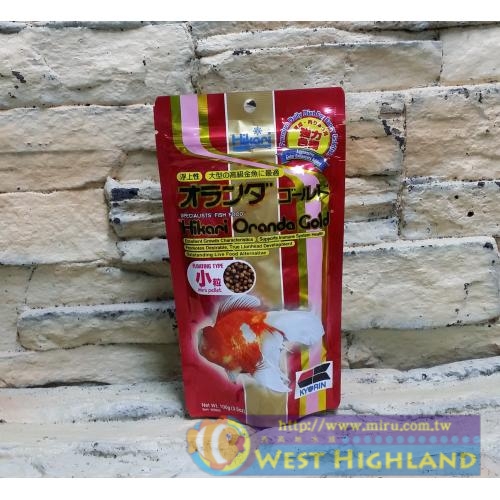 日本原裝高夠力Hikari Oranda Gold 金魚、獅頭類專用營養飼料(100g)