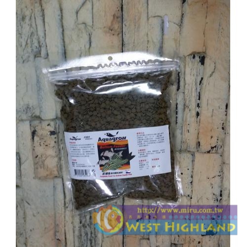 台灣Aquagrow 草食底棲魚專用飼料1000g-最完美增艷配方