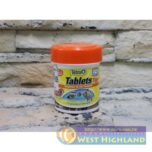 德國Tetra Tablets Tips 熱帶魚錠狀飼料75錠