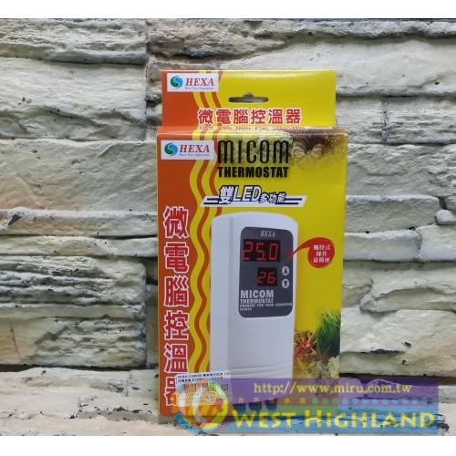 HEXA 雙螢幕LED多功能觸控式微電腦控溫器1200W