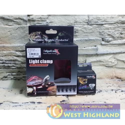 Light clamp迷你夾燈 UVB 3.0 爬蟲燈 燈架+燈泡套裝50W(7天保固)