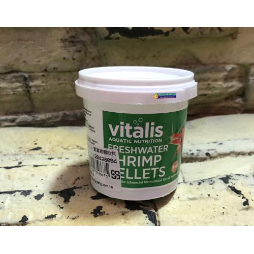 英國 VITALIS 觀賞蝦顆粒飼料70g 適合各類淡水蝦，水晶蝦、米蝦、金剛蝦